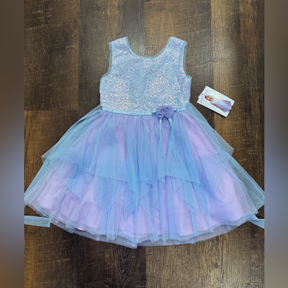 Jona Michelle girls Sparkling Lavender Dress